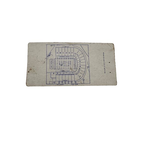 1959 Auburn vs Tennessee Football Ticket Stub Shields-Watkins Field September 26 - Picture 2 of 7